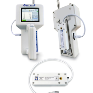 WolfRadio-XM modules connect Particle Counters wirelessly to smart phones.